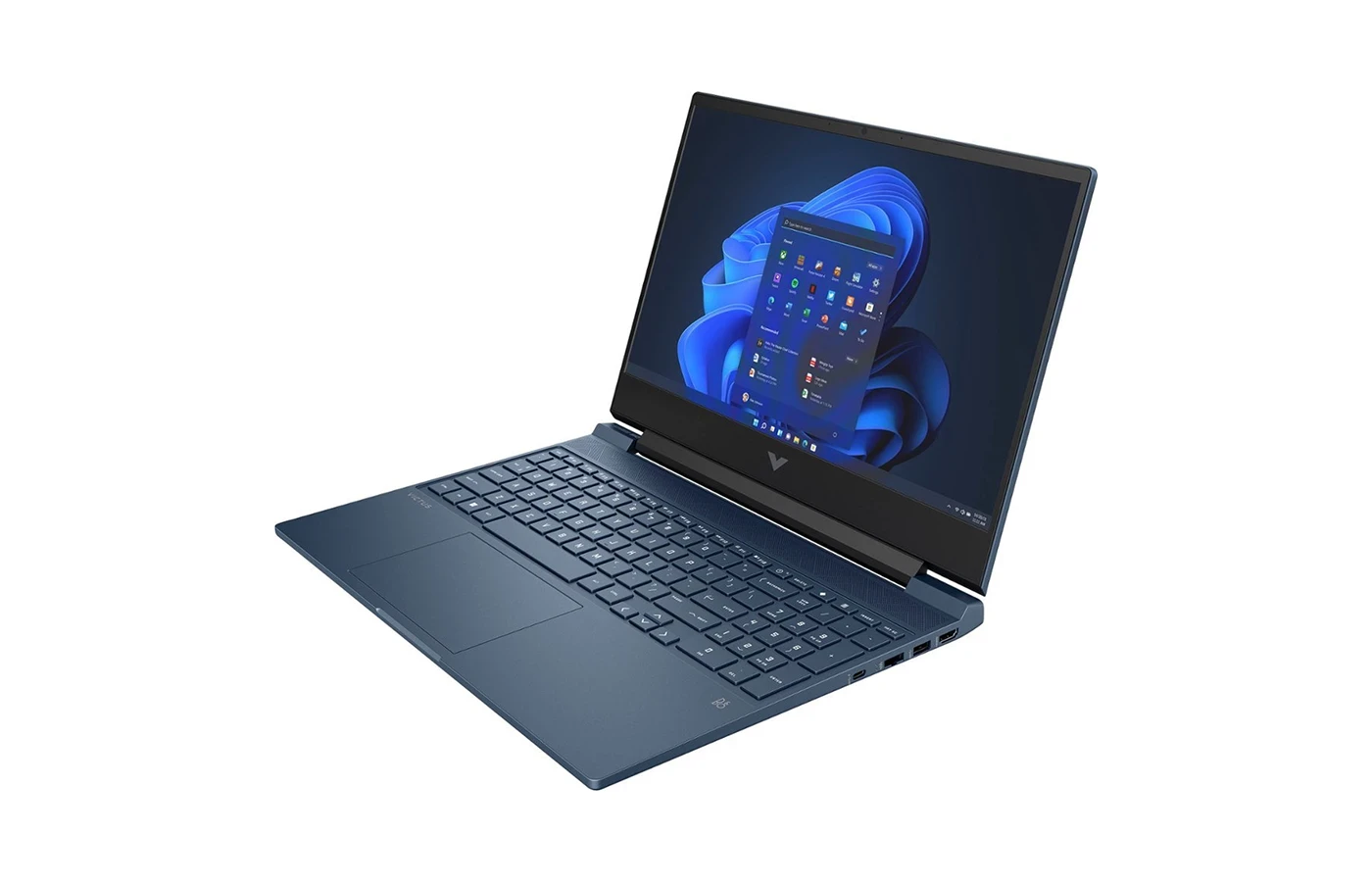 Front view of the HP Victus 15 (2023) showcasing its sleek design and 15.6-inch FHD display, available in Nepal