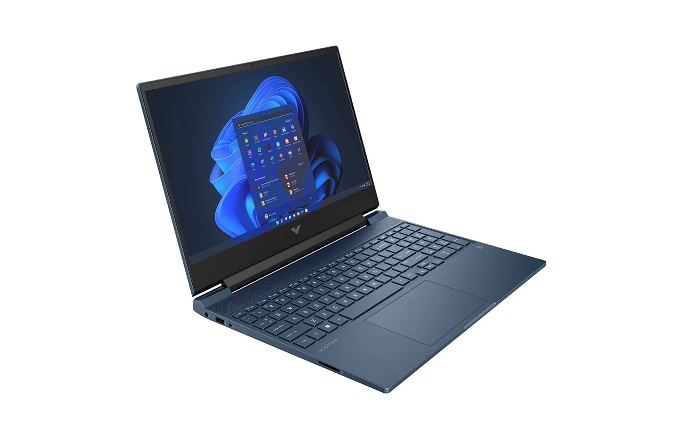 Front view of the HP Victus 15 (2023) showcasing its sleek design and 15.6-inch FHD display, available in Nepal
