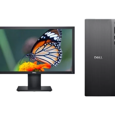 Dell ECT1250 Desktop | 14th Gen Intel Core i5-14400 Processor | 8GB DDR5 RAM | 512GB NVMe SSD | Intel Integrated Graphics | Dell E2020 20″ HD+ Monitor | Wi-Fi 6 | Wired Keyboard & Mouse | 180W PSU | 1 Year Warranty | Black